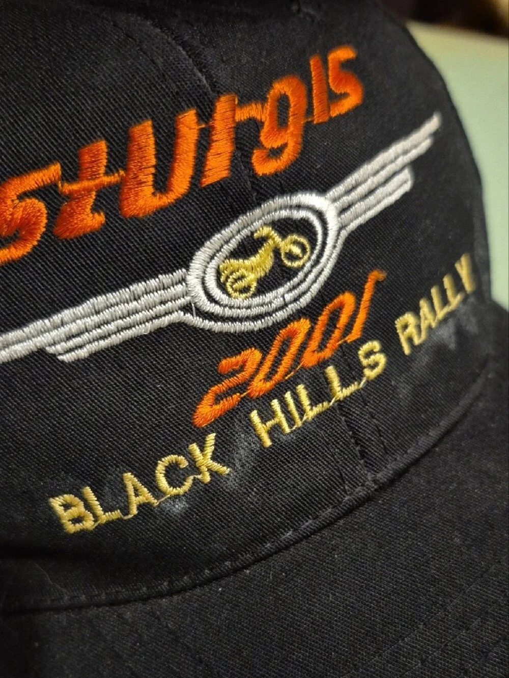 STURGIS 2001 Black Hills Rally Embroidered Cap